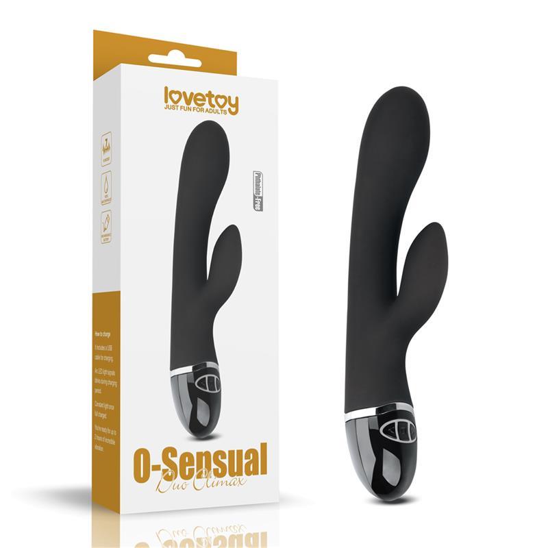 Vibrador Femenino Clítoris Duo Negro O - SENSUAL LOVETOY
