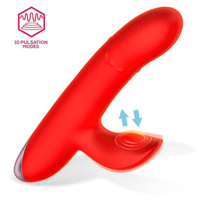 Vibrador Femenino Con Aro De Bolas UP AND DOWN Y PULSACIÓN INTOYOU DIVYA