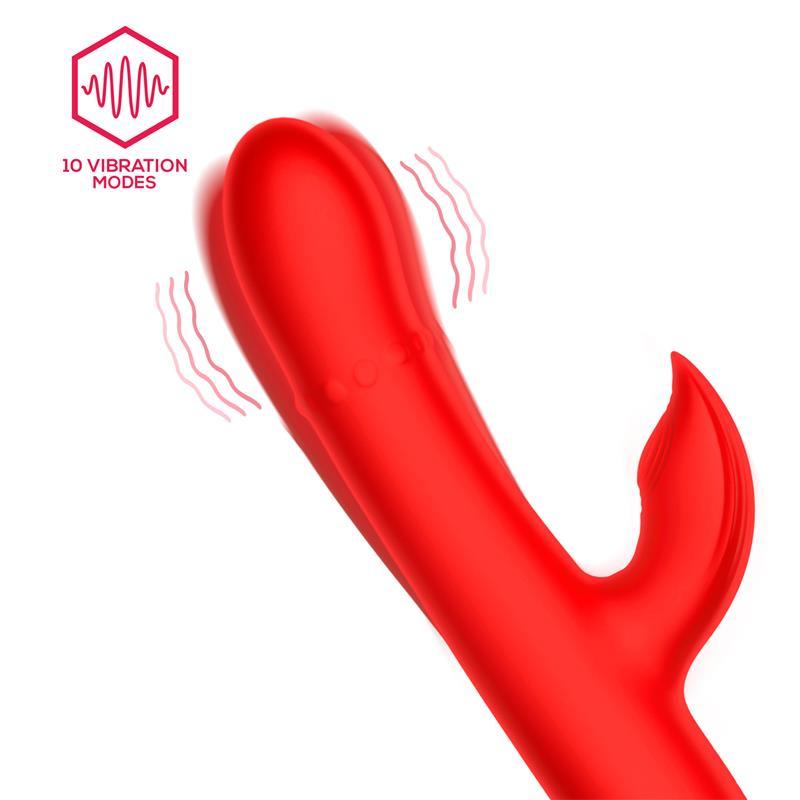 Vibrador Femenino Con Aro De Bolas UP AND DOWN Y PULSACIÓN INTOYOU DIVYA