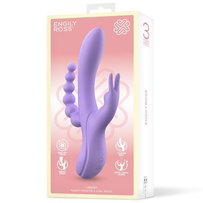 Vibrador Femenino Con Cadena Anal Flexible ENGILY ROSS LINDSAY