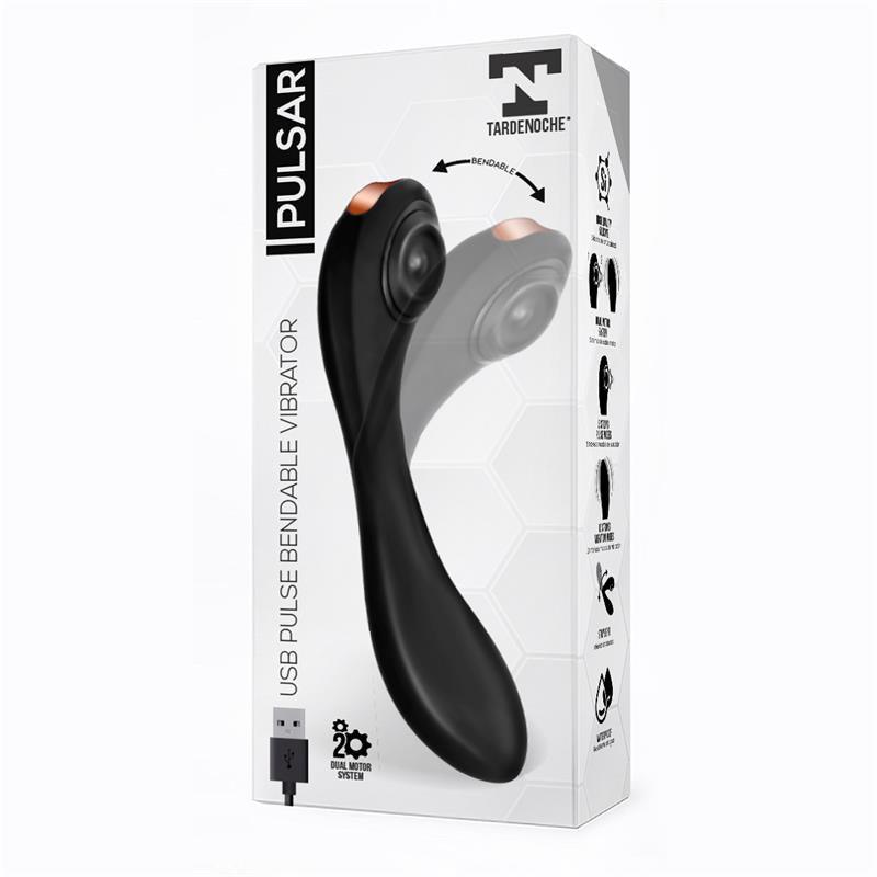 Vibrador Femenino con Esqueleto Articulado TARDENOCHE PULSAR