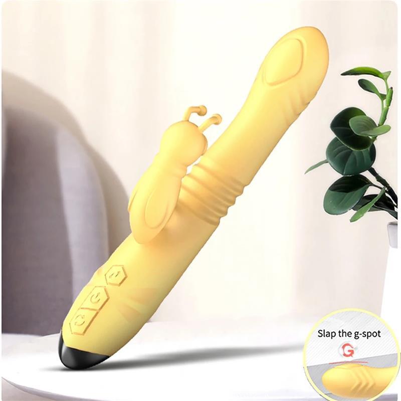 Vibrador Femenino Con Thrusting y Pulsación ENGILY ROSS HONEYBEE