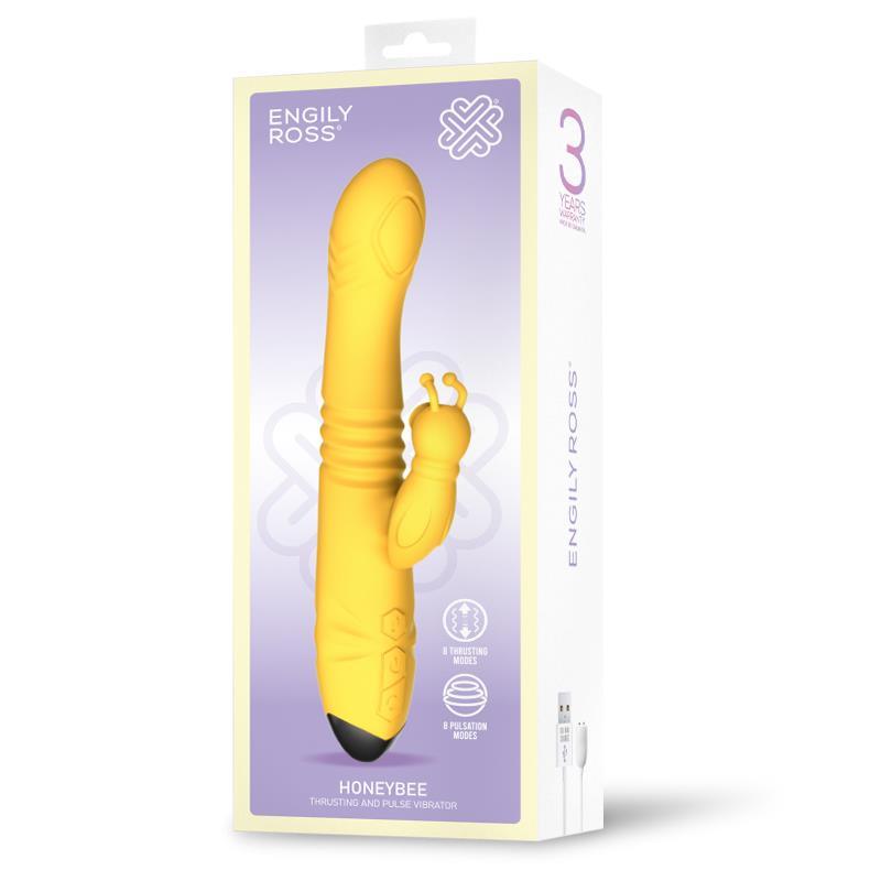 Vibrador Femenino Con Thrusting y Pulsación ENGILY ROSS HONEYBEE