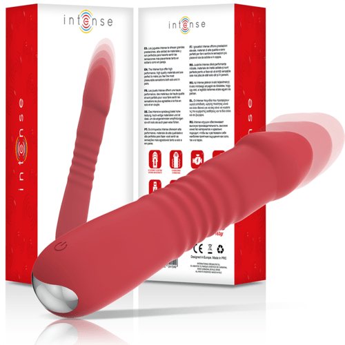 Vibrador Femenino INTENSE JUNI UP & DOWN 10 VIBRACIONES ROJO
