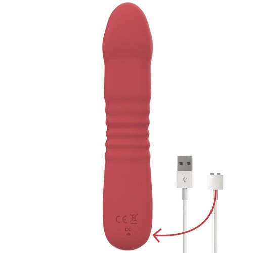 Vibrador Femenino INTENSE JUNI UP & DOWN 10 VIBRACIONES ROJO