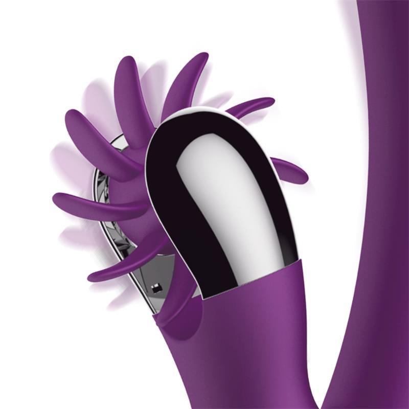 Vibrador Femenino Movimiento Finger y Rueda Estimuladora ACTION NO. TWO - Quarto Secret
