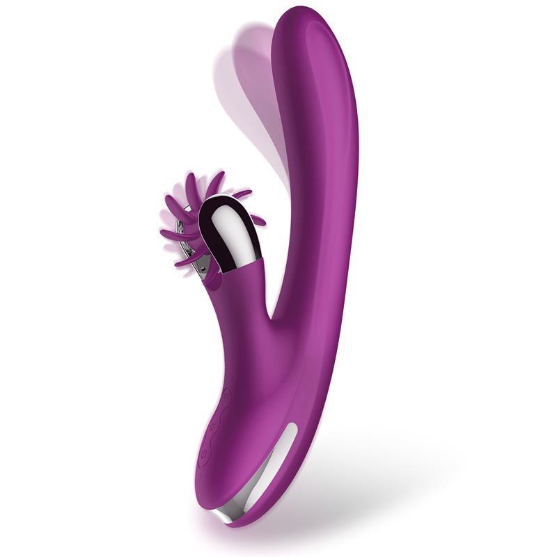 Vibrador Femenino Movimiento Finger y Rueda Estimuladora ACTION NO. TWO