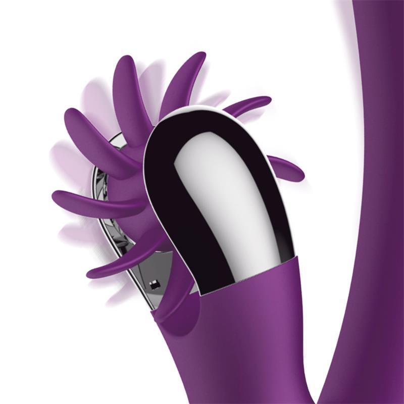 Vibrador Femenino Movimiento Finger y Rueda Estimuladora ACTION NO. TWO