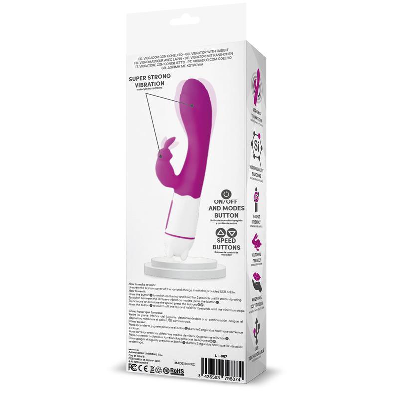 Vibrador Femenino Punto G USB PÚRPURA LATETOBED TONNY