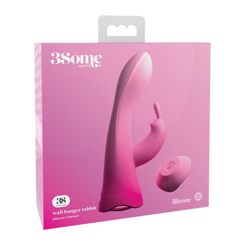 Vibrador Femenino Rosa Rabbit E6 WALL BANGER THREESOME