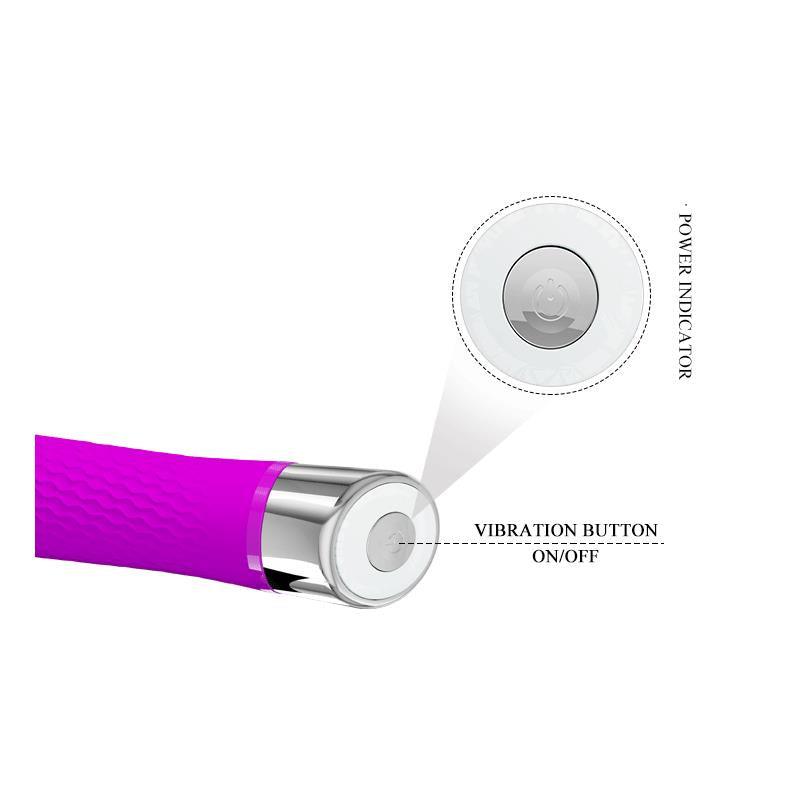 Vibrador Femenino SEBASTIAN SILICONA PURPURA PRETTYLOVE