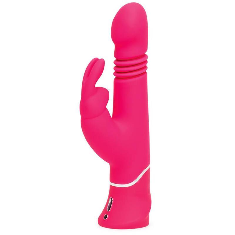 Vibrador Femenino THRUSTING REALISTIC USB ROSA HAPPY RABBIT