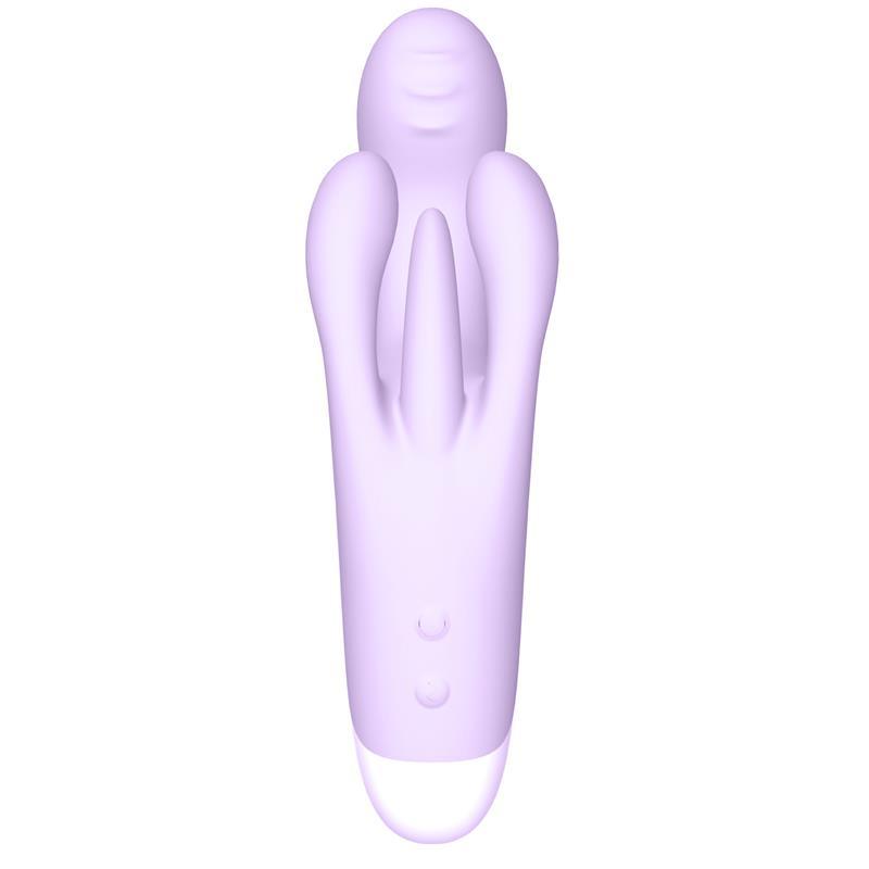 Vibrador Femenino Triple Motor Ergónomico USB SILICONA ÜNIHÖRN BRIGHTLILAC