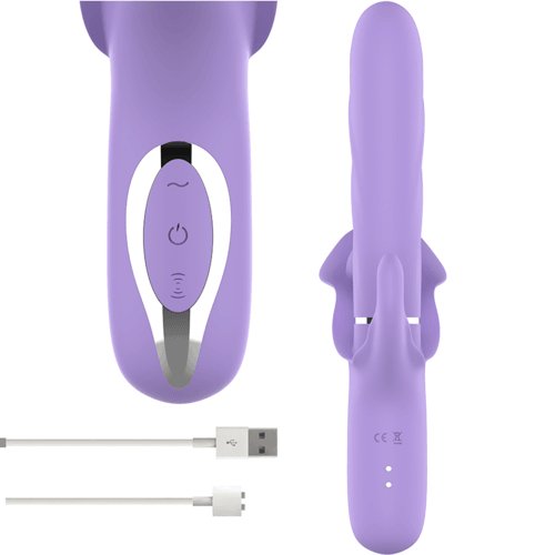 Vibrador Femenino y Succionador De Clítoris MORADO INTENSE - BILLIE