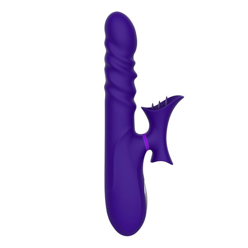 Vibrador Función Telescópica Ondulante y Lengua USB ACTION NO. FOURTEEN