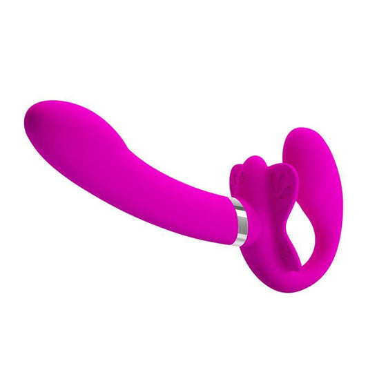 Vibrador para Parejas sin Arnés USB PRETTYLOVE VALERIE - Quarto Secret