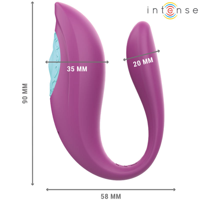 Vibrador Parejas Control Remoto Forma de U ANNIE 