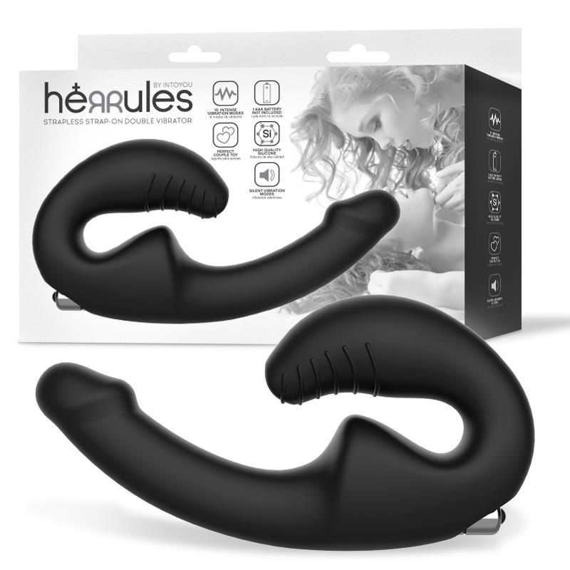 Vibrador Parejas Sin Arnés Doble HERRULES