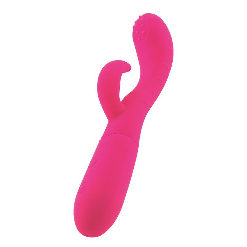 Vibrador Punto G Conejito USB SILICONA FUCHSIA GOODIES CAKEY