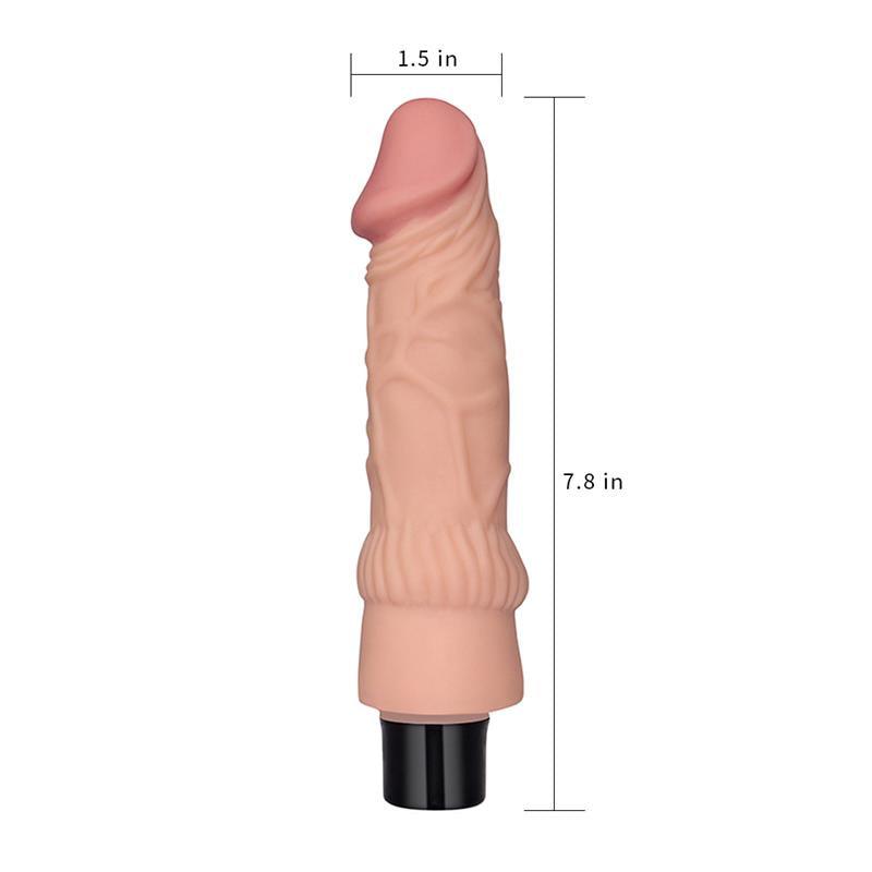 VIBRADOR REAL SOFTEE 19 cm NATURAL LOVETOY