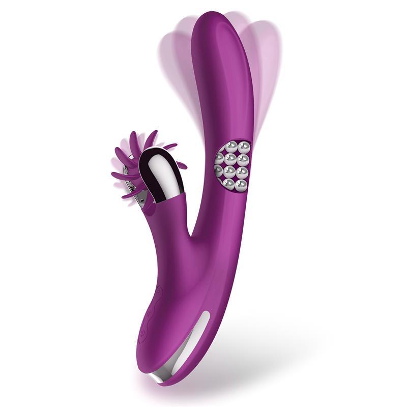 Vibrador Rotador Bolas Giratorias Bolas 360º y Rueda Estimuladora Clítoris ACTION NO. THRERR