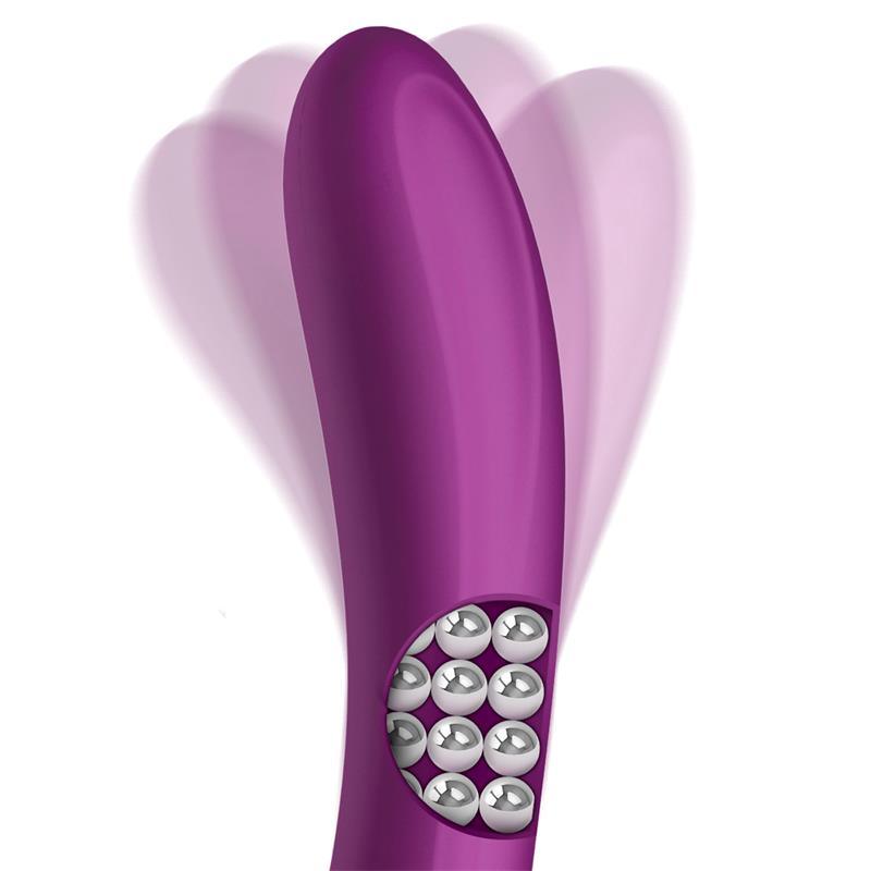 Vibrador Rotador Bolas Giratorias Bolas 360º y Rueda Estimuladora Clítoris ACTION NO. THRERR