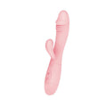Vibrador PRETTYLOVE Snappy en color natural, diseñado para la estimulación simultánea del punto G y el clítoris. Su estructura ergonómica y acabado en silicona ultrasuave ofrecen comodidad y placer. Cuenta con 30 modos de vibración y es recargable por USB.
