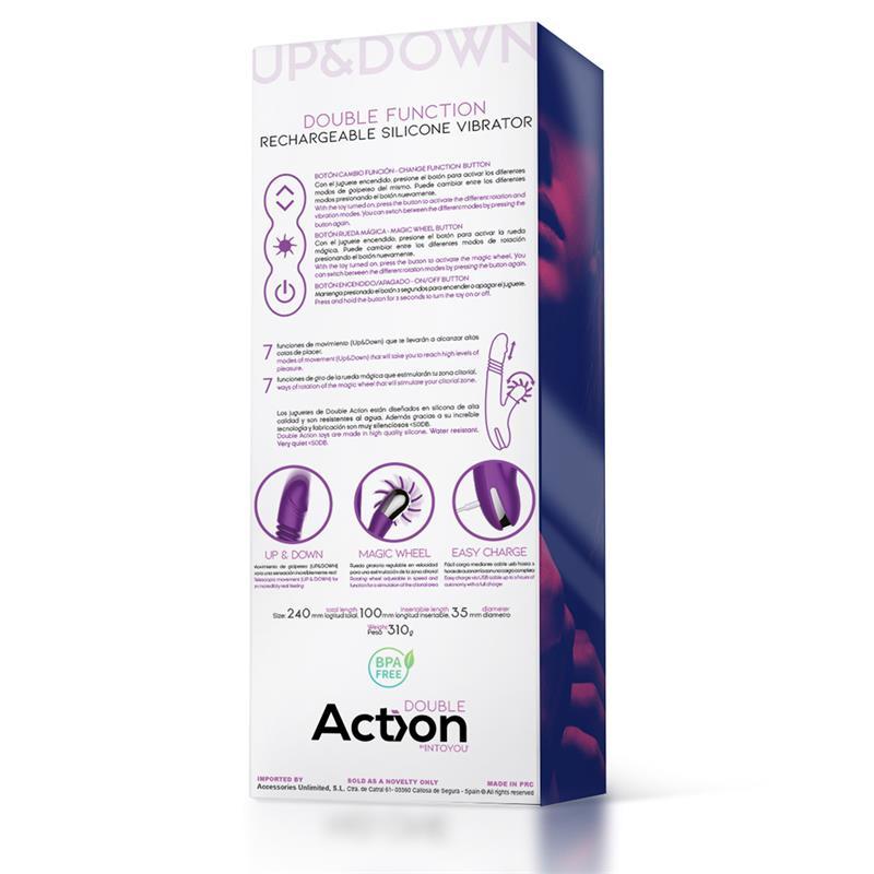 Vibrador UP AND DOWN Y Rueda Estimuladora ACTION NO. FOUR