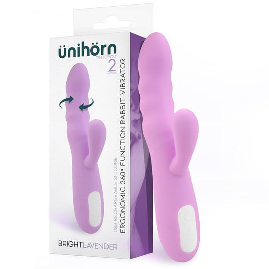 Vibrador y Rotador Punto G DOBLE MOTOR 360º ÜNIHÖRN BRIGHTLAVENDER